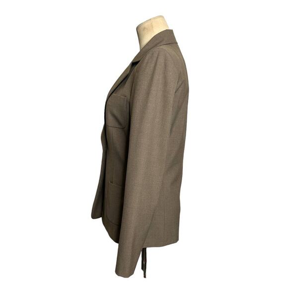 Tahari brown one button lined blazer size 2 - Picture 6 of 8